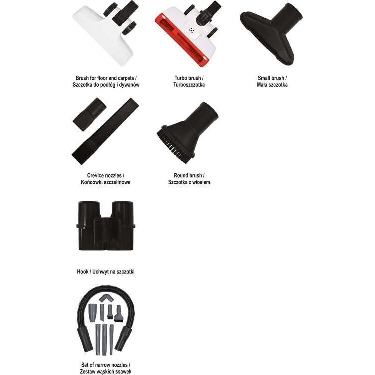 Cikloninis dulkių siurblys Lund 67112 800W, 1,5L 9