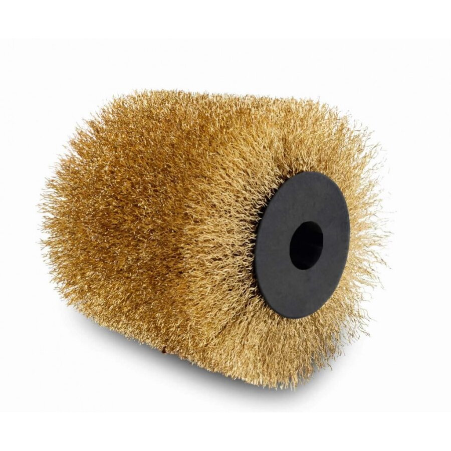 Cilindro formos žalvarinės vielos šepetys Scheppach MRS1300, 125x100 mm