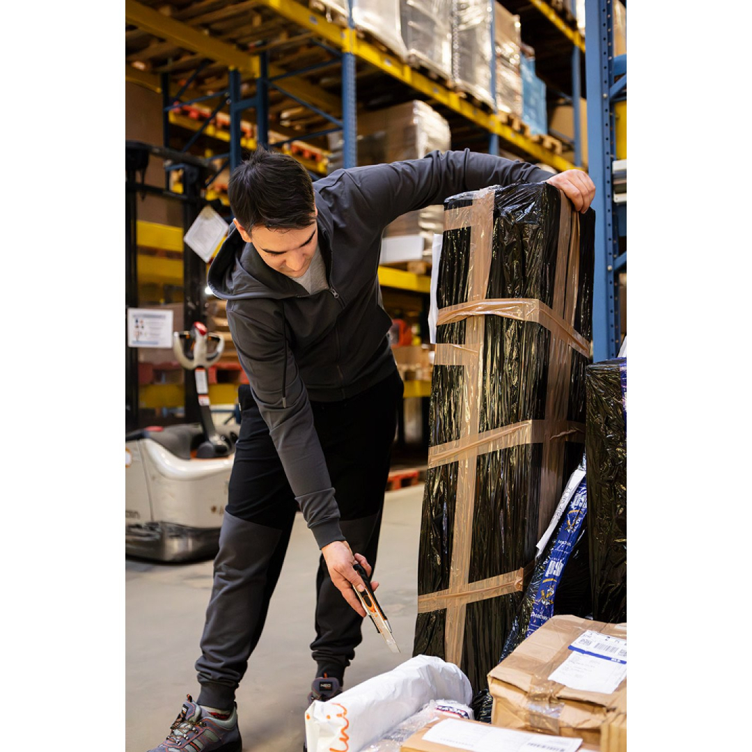 COMFORT džemperis su gobtuvu, pilkos spalvos, dydis S 4