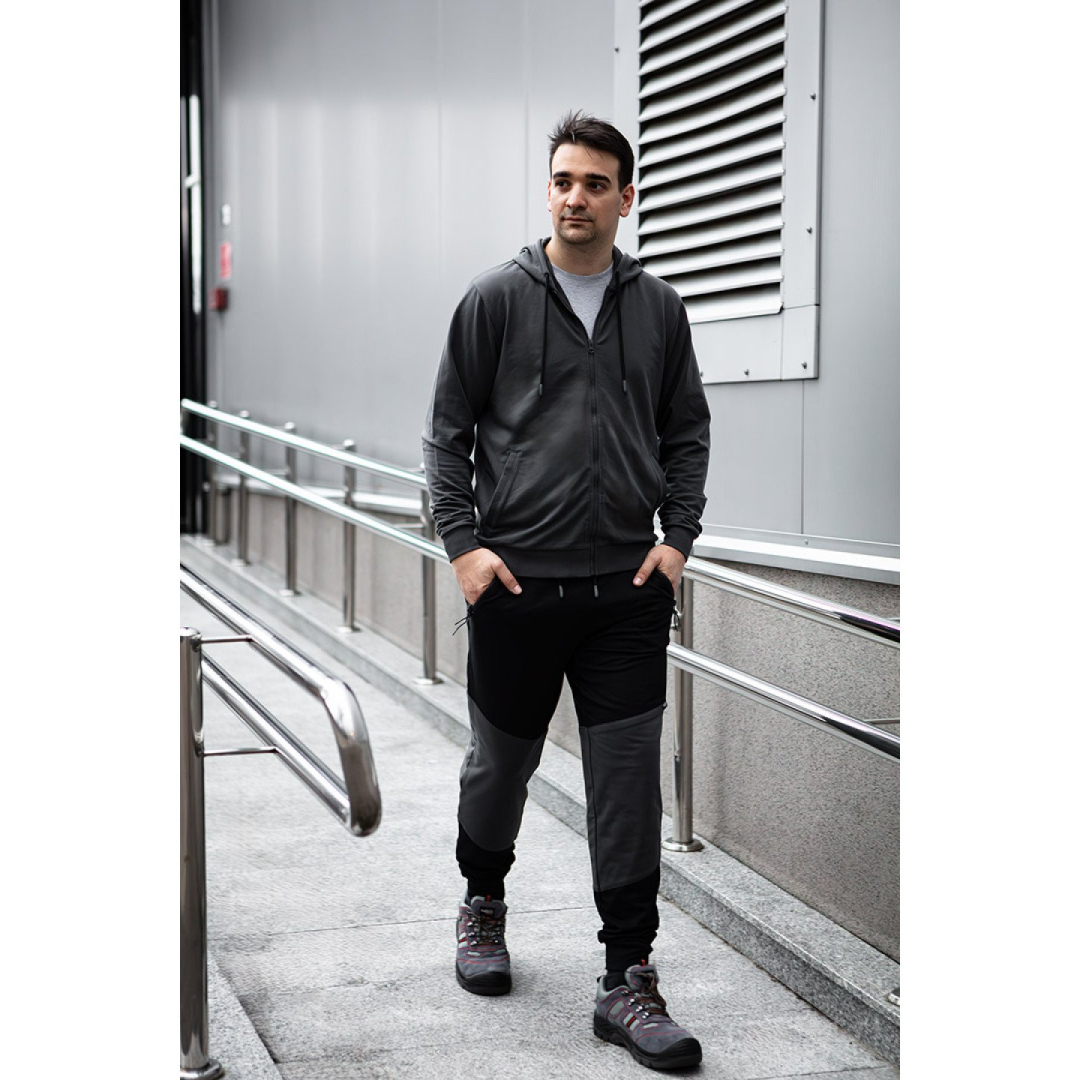 COMFORT džemperis su gobtuvu, pilkos spalvos, dydis XXL 2 COMFORT džemperis su gobtuvu, pilkos spalvos, dydis XXL 2