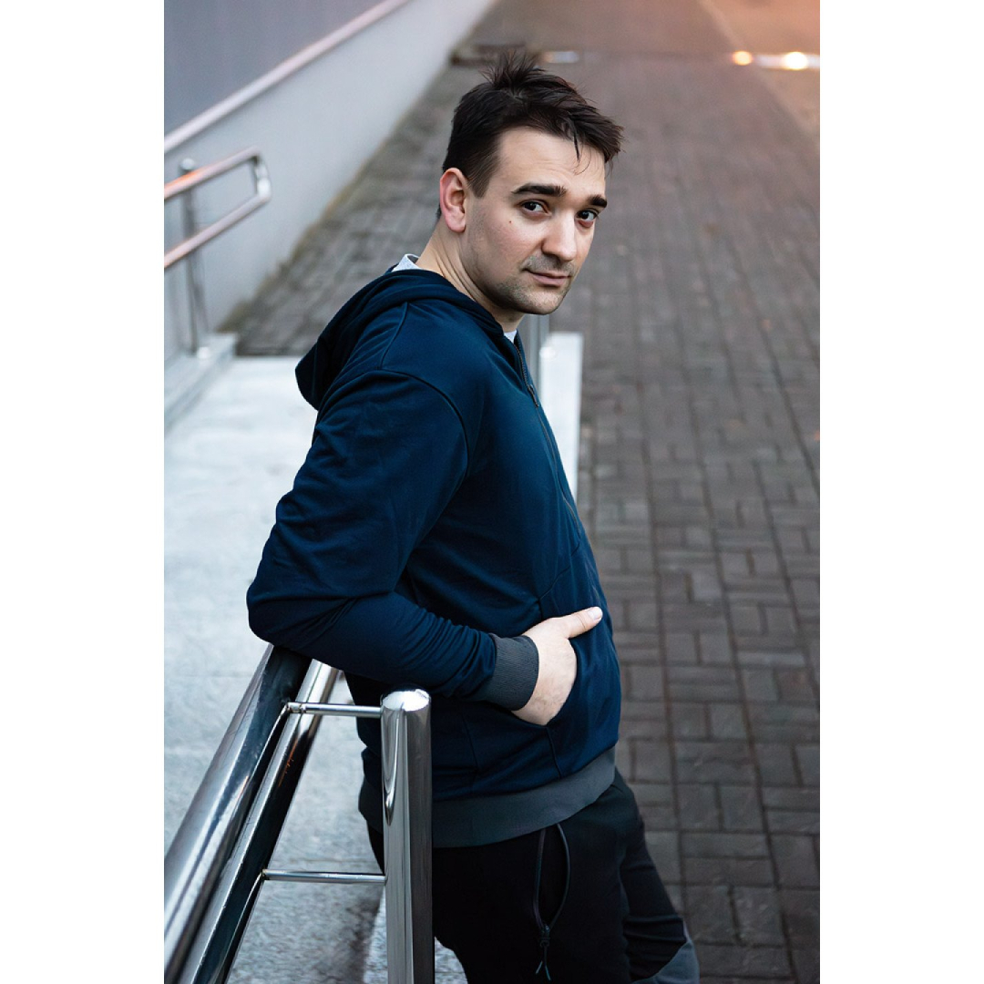 COMFORT džemperis su gobtuvu, tamsiai mėlynas, dydis XXL 2