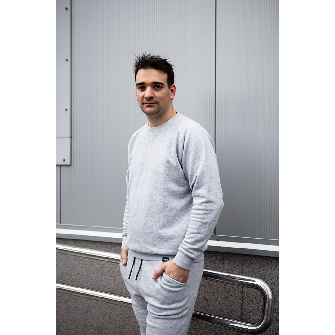 COMFORT megztinis, pilkas melanžas, XL dydis 1