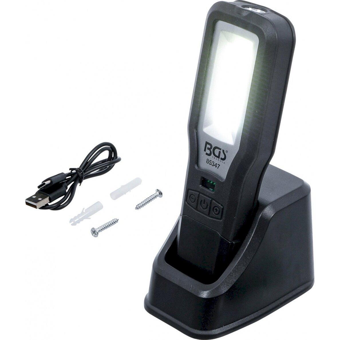 COB-LED darbo lempa | sulankstoma | su įkrovimo stotele (85347) COB-LED darbo lempa | sulankstoma | su įkrovimo stotele (85347)