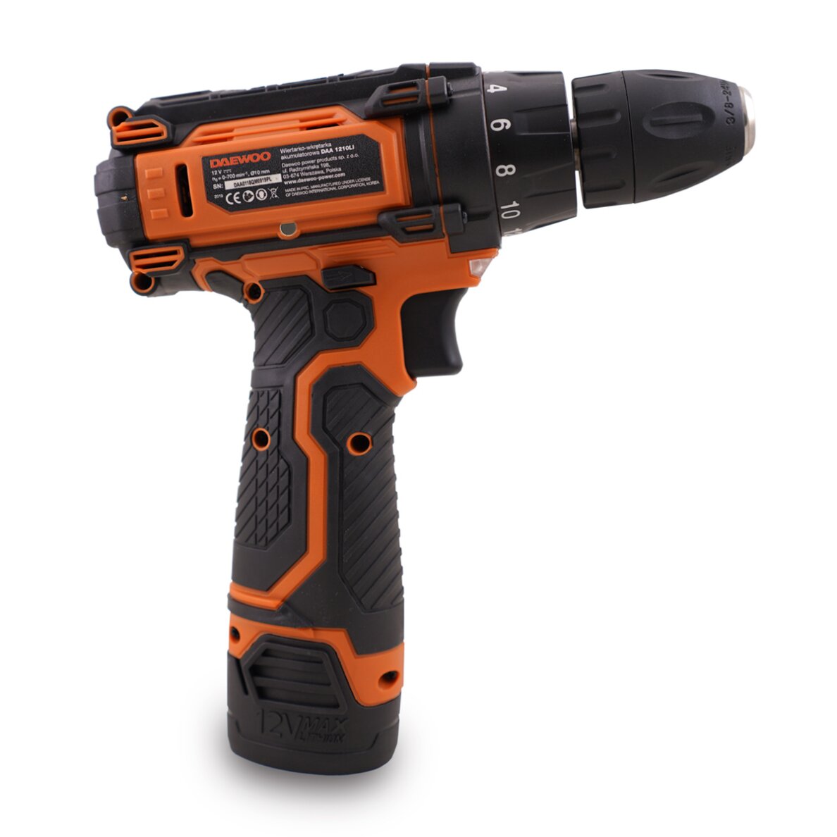Akumuliatorinis gręžtuvas DAEWOO DAA 1210Li, 12V, 1.5Ah 1