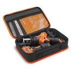 Akumuliatorinių įrankių rinkinys: akumuliatorinis pjūklas + suktuvas DAEWOO DGA 1220Li SET, 12V, 1.5Ah