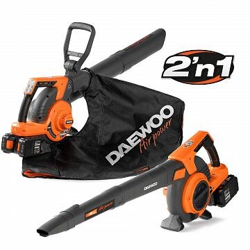 Akumuliatorinis lapų pūstuvas-siurblys DAEWOO DABL 9042Li, 21V (be akum. ir krov.) Akumuliatorinis lapų pūstuvas-siurblys DAEWOO DABL 9042Li, 21V (be akum. ir krov.)