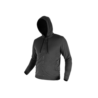 COMFORT džemperis su gobtuvu, pilkos spalvos, dydis XXXL