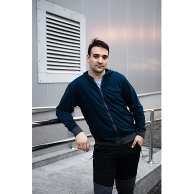 COMFORT džemperis su gobtuvu, tamsiai mėlynas, dydis M 1 COMFORT džemperis su gobtuvu, tamsiai mėlynas, dydis M 1