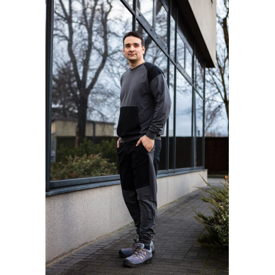 COMFORT megztinis, pilkas ir juodas, XL dydis 1
