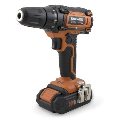 Akumuliatorinis gręžtuvas DAEWOO DAA 2120Li, 20V, 1.5Ah 2