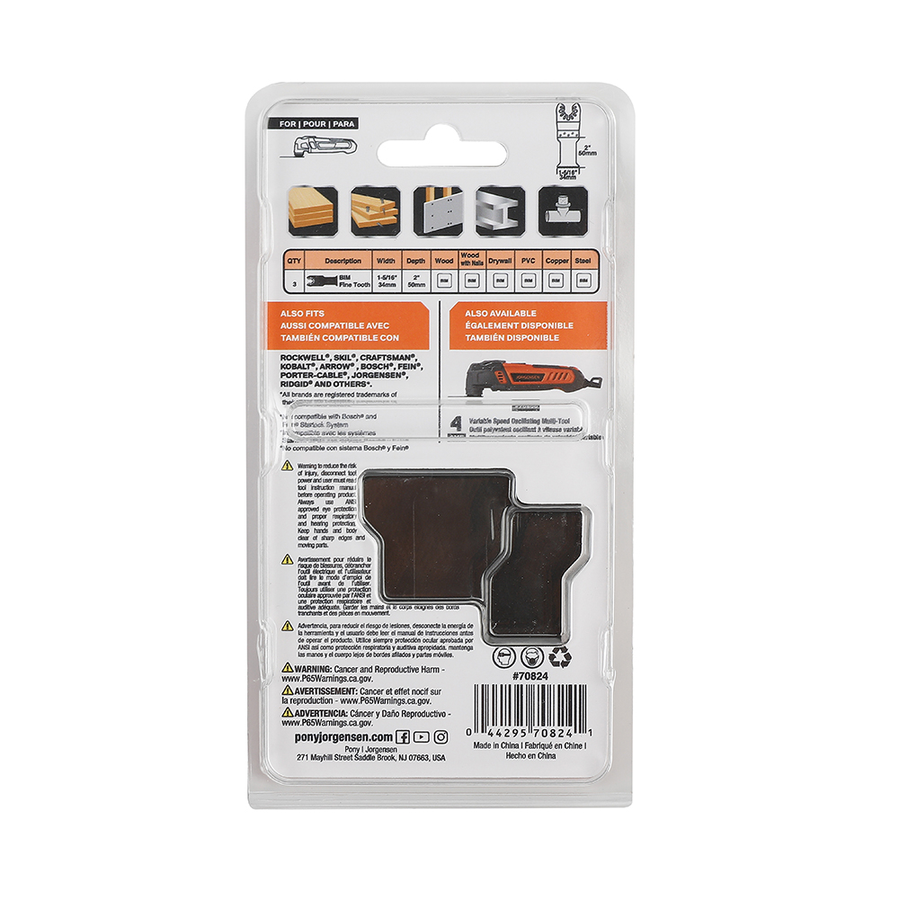 Daugiafunkcinio įrankio galežtės, Pony Jorgensen, 3 vnt. 3