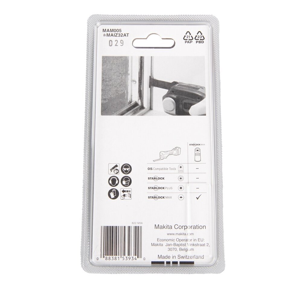 DAUGIAFUNKCINIO ĮRANKIO PEILIS 32MM MAKITA B-66444, STARLOCK MAX 2 DAUGIAFUNKCINIO ĮRANKIO PEILIS 32MM MAKITA B-66444, STARLOCK MAX 2