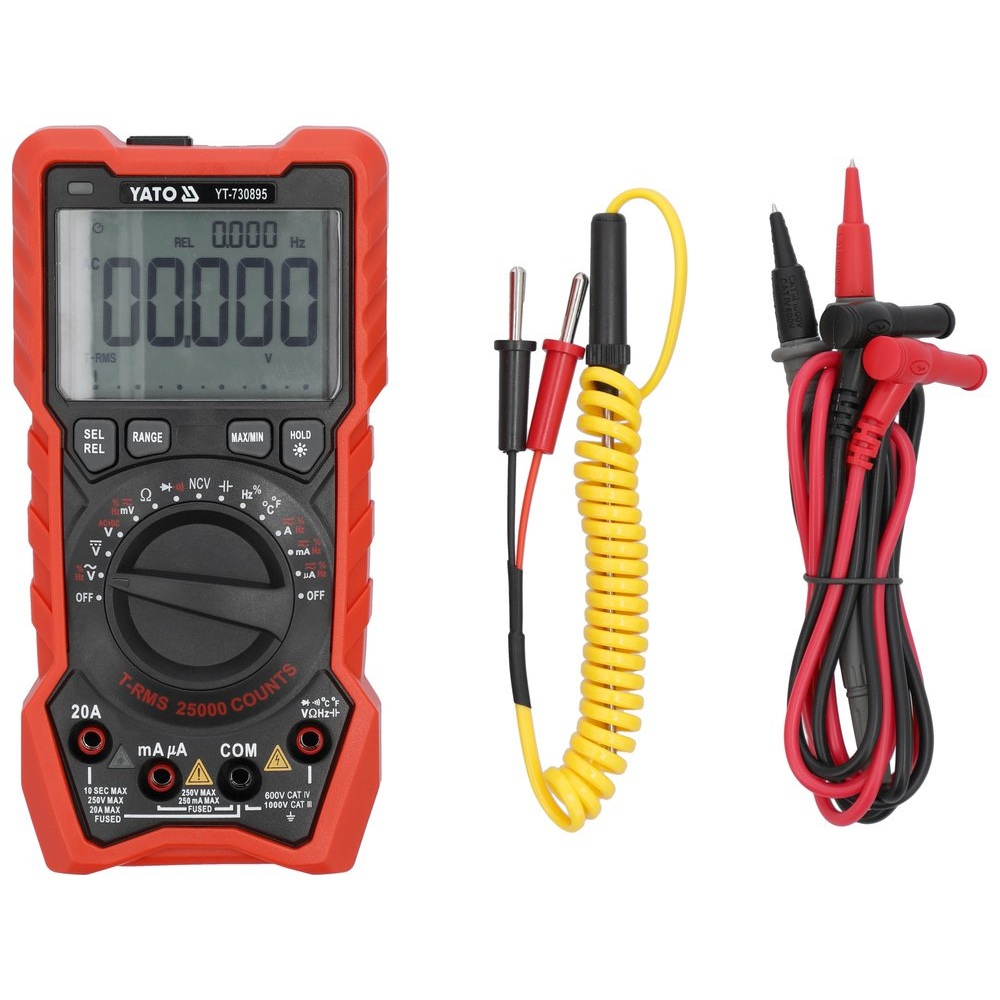 Daugiafunkcinis skaitmeninis testeris | TRUE RMS AC+DC LCD 25000 (YT-730895)