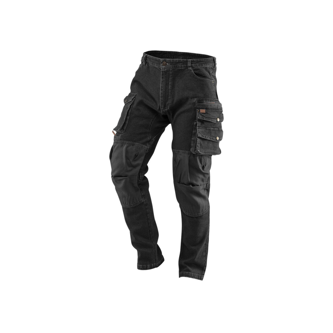 Darbinės kelnės DENIM, juodos, XXXL dydis Darbinės kelnės DENIM, juodos, XXXL dydis