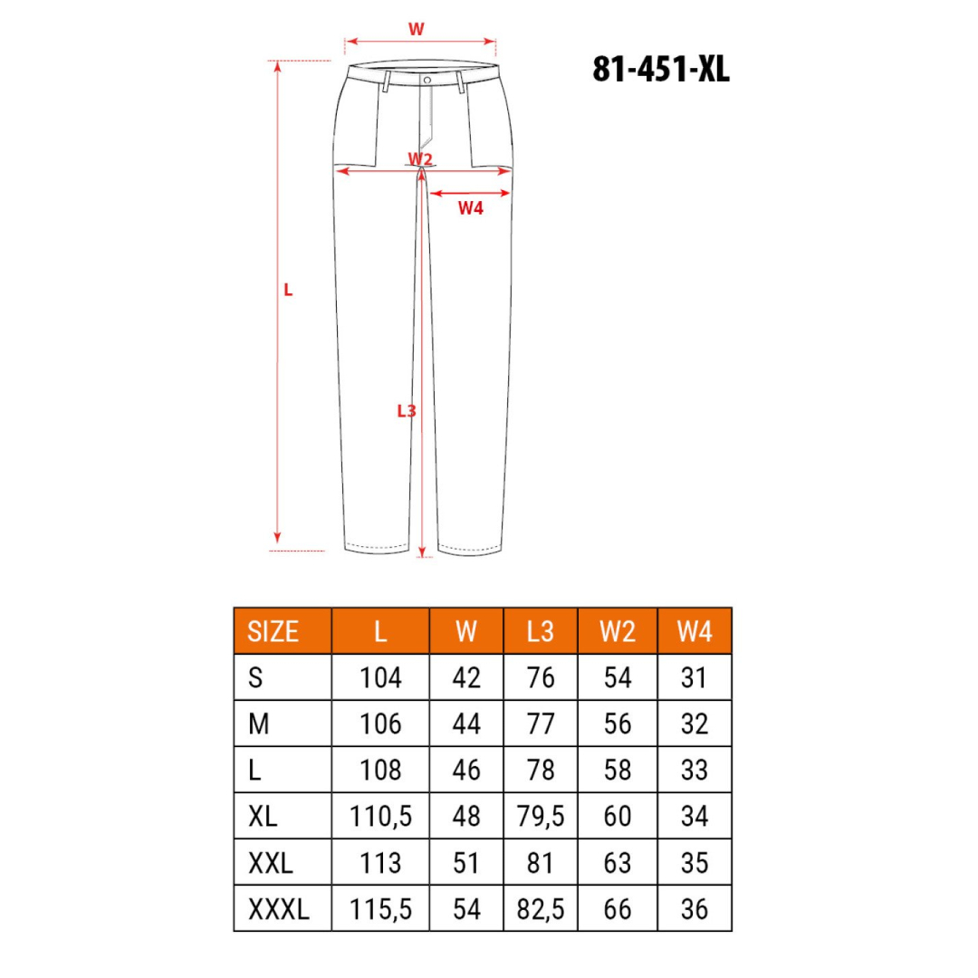 Darbinės kelnės, XL dydis 8 Darbinės kelnės, XL dydis 8