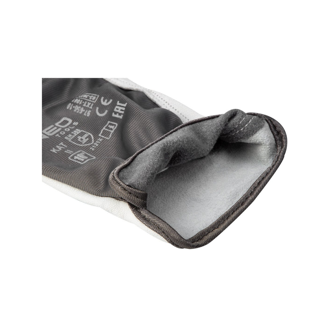 Darbinės pirštinės, 2121X, ožkos oda, 11" dydis, CE 6