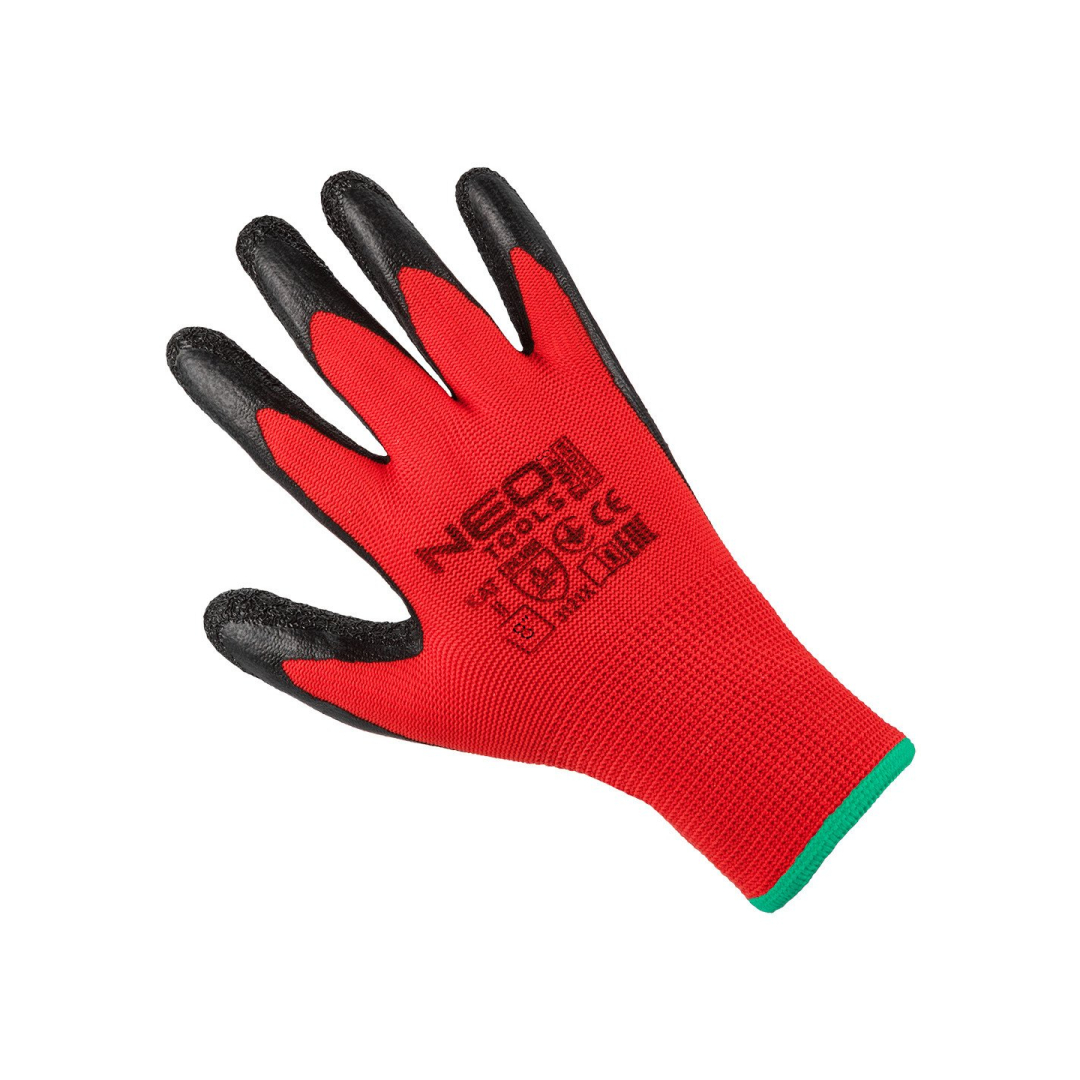 Darbinės pirštinės, lateksu dengtas poliesteris (krūkšnys), 3121X, 8 dydis 3