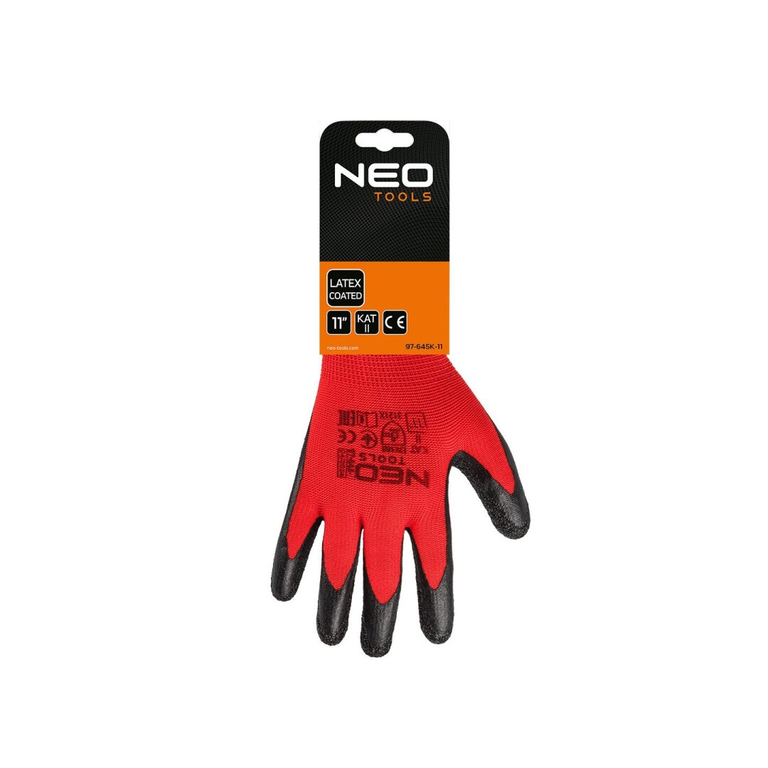 Darbinės pirštinės, lateksu dengtos, poliesterio (raukšlėtos), 3121X dydis 11 (card) 1 Darbinės pirštinės, lateksu dengtos, poliesterio (raukšlėtos), 3121X dydis 11 (card) 1