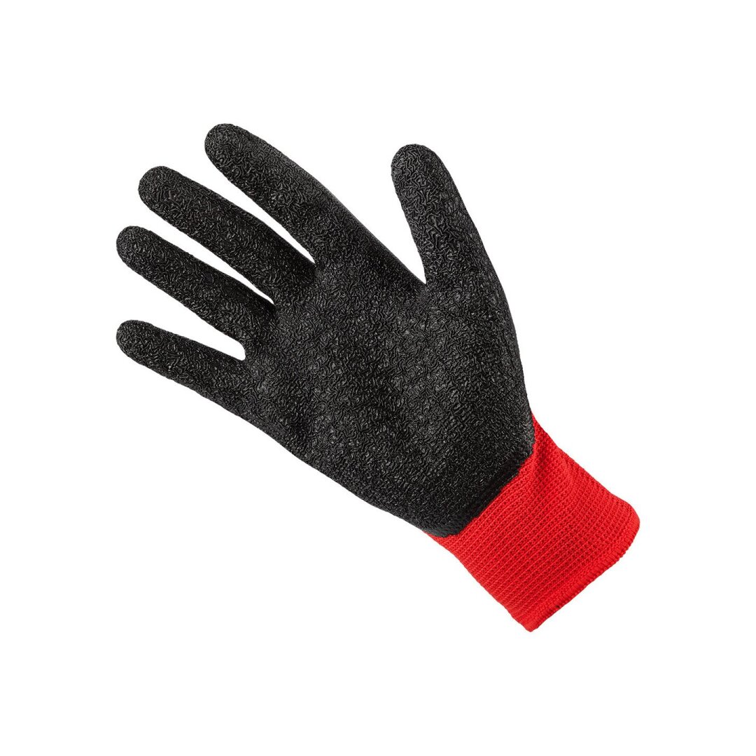 Darbinės pirštinės, lateksu dengtos, poliesterio (raukšlėtos), 3121X dydis 7 (card) 3