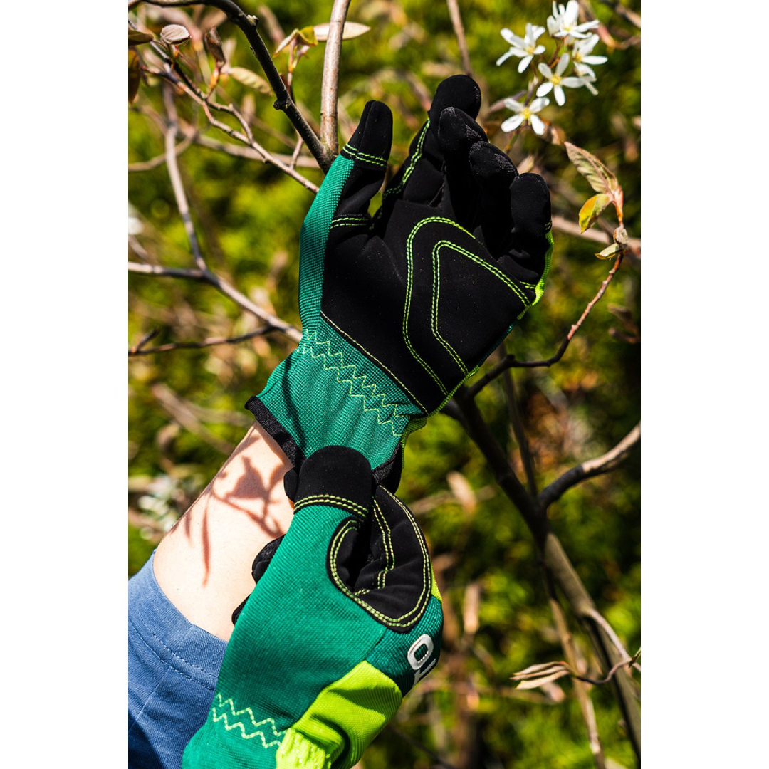 Darbinės pirštinės, odinės, 11" dydžio 4 Darbinės pirštinės, odinės, 11" dydžio 4