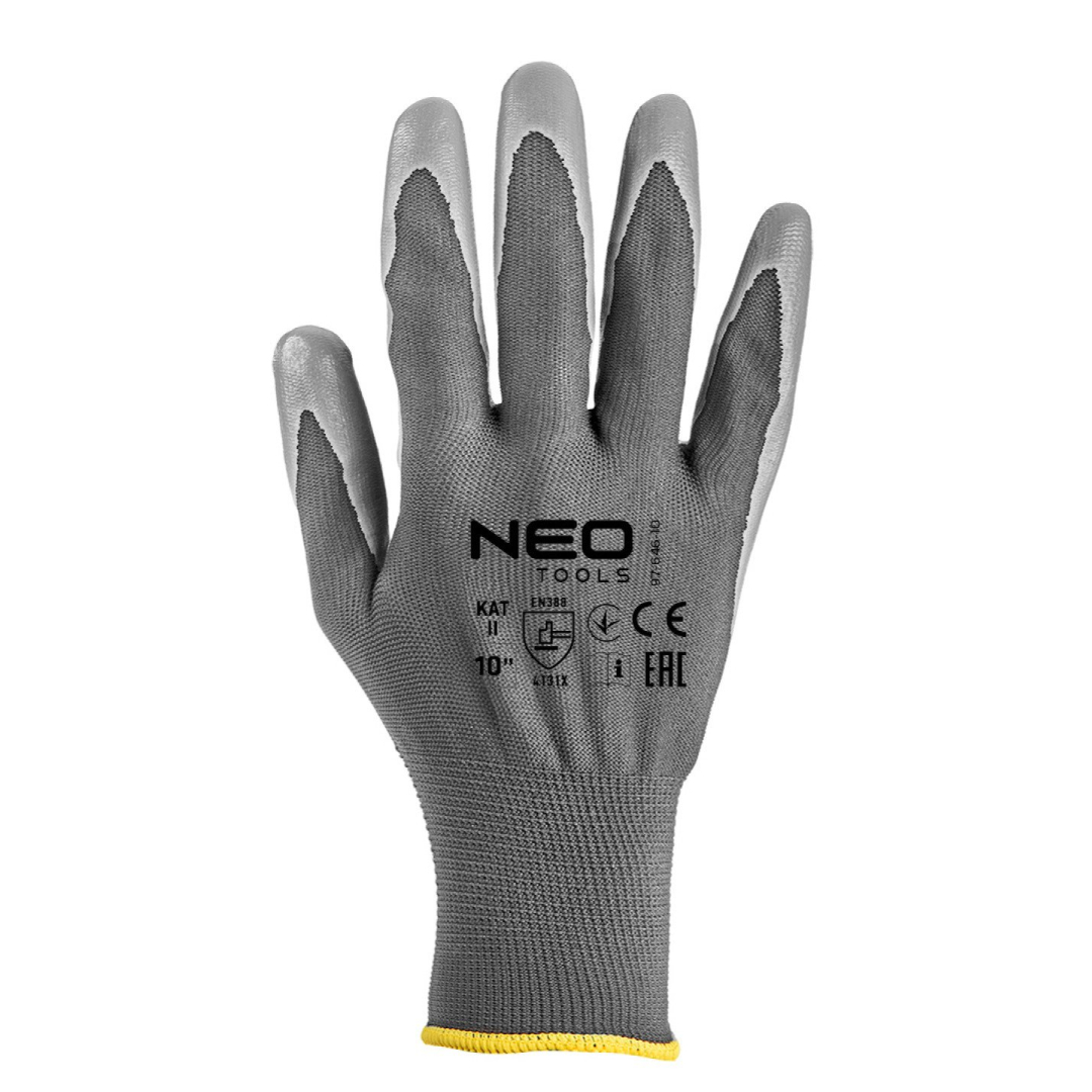 Darbinės pirštinės, PU dengtas poliesteris, 4131X, 10 dydis 5