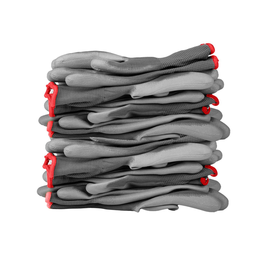 Darbinės pirštinės, PU dengtas poliesteris, 4131X, 7 dydis 4 Darbinės pirštinės, PU dengtas poliesteris, 4131X, 7 dydis 4