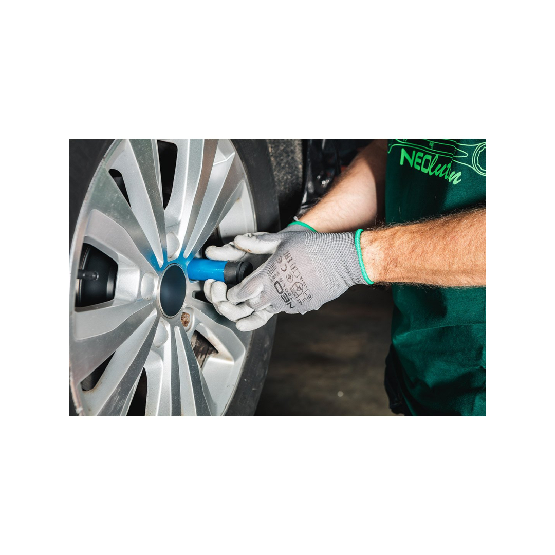 Darbinės pirštinės, PU dengtas poliesteris, 4131X, 8 dydis 1 Darbinės pirštinės, PU dengtas poliesteris, 4131X, 8 dydis 1