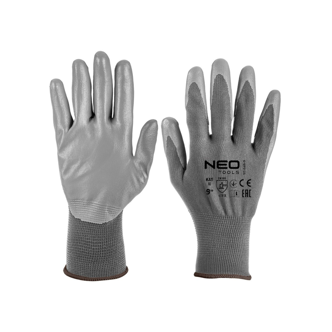 Darbinės pirštinės, PU dengtas poliesteris, 4131X, 9 dydis Darbinės pirštinės, PU dengtas poliesteris, 4131X, 9 dydis