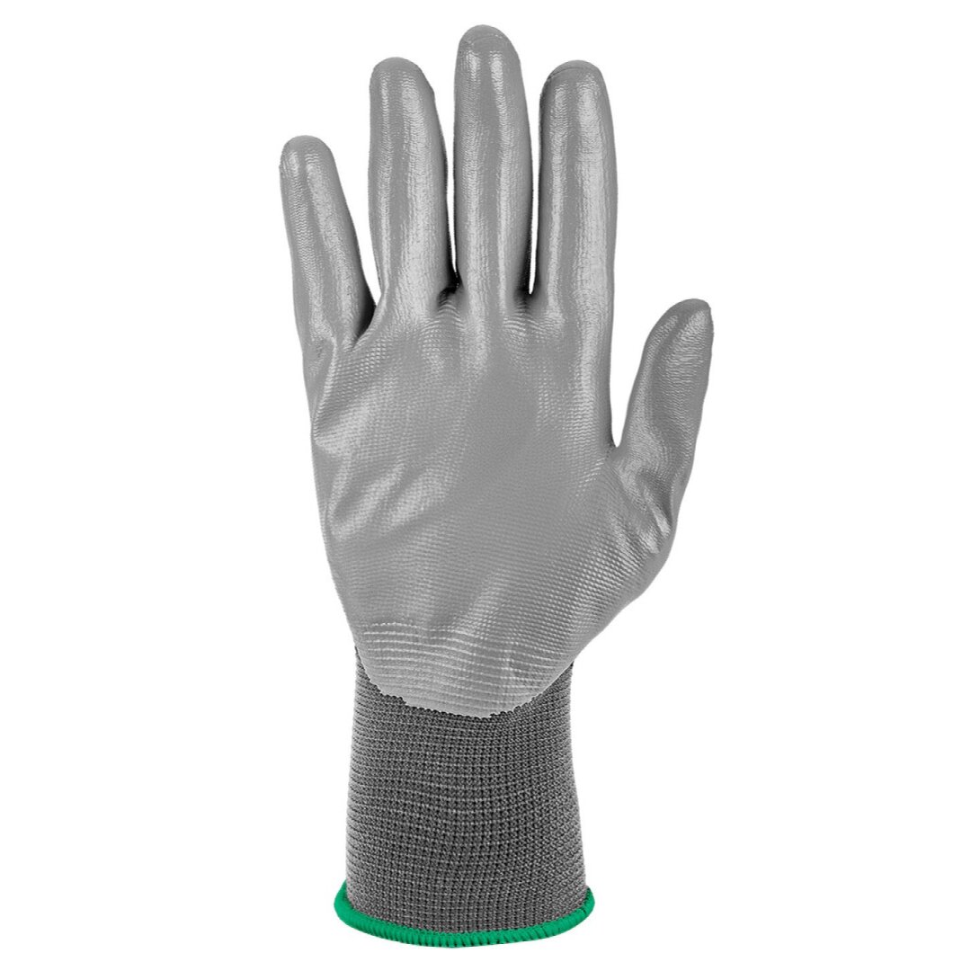 Darbinės pirštinės, PU dengtos poliesterio, 4131X dydis 8 (card) 4 Darbinės pirštinės, PU dengtos poliesterio, 4131X dydis 8 (card) 4