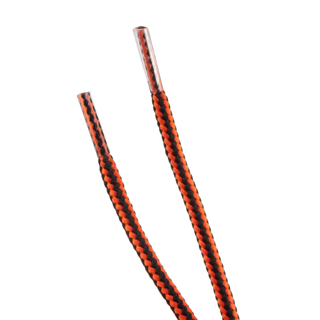 Darbo batų raišteliai 120cm, oranžinės ir juodos spalvos 4