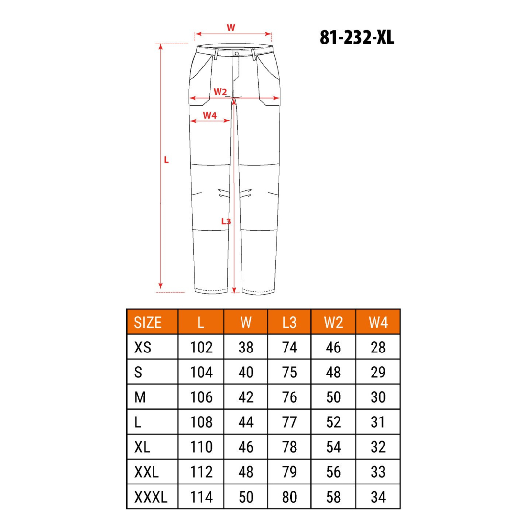 Darbo kelnės Camo URBAN, dydis XL 6