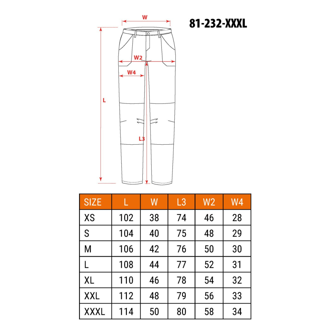 Darbo kelnės Camo URBAN, dydis XXXL 6