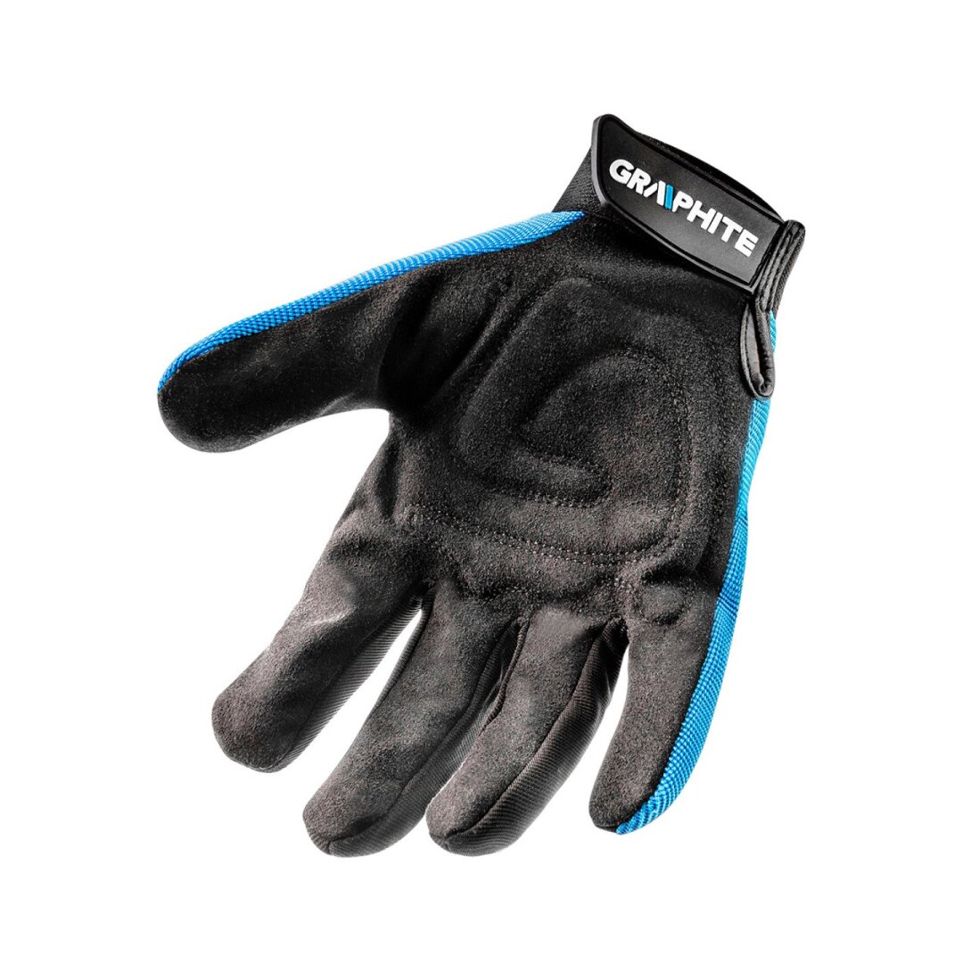 Darbo pirštinės 25 cm, sintetinė oda + tamprus audinys 3 Darbo pirštinės 25 cm, sintetinė oda + tamprus audinys 3