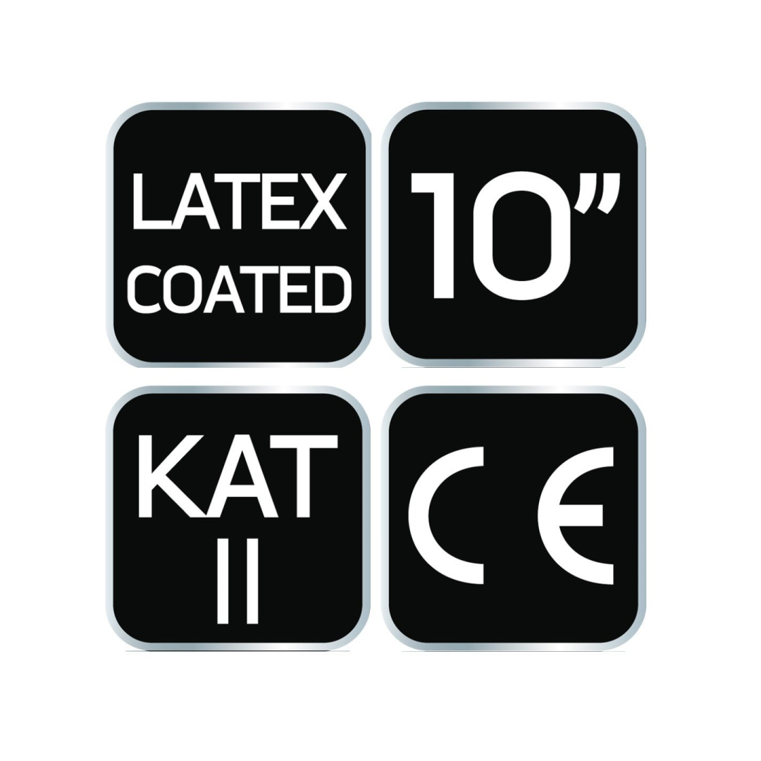 Darbo pirštinės, lateksu dengtos poliesterio pirštinės, 3131X, 10 dydis 6 Darbo pirštinės, lateksu dengtos poliesterio pirštinės, 3131X, 10 dydis 6