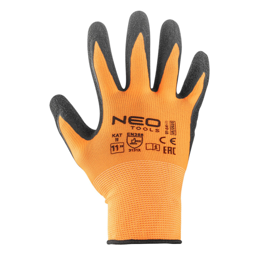 Darbo pirštinės, lateksu dengtos poliesterio pirštinės, 3131X, 11 dydis 3 Darbo pirštinės, lateksu dengtos poliesterio pirštinės, 3131X, 11 dydis 3