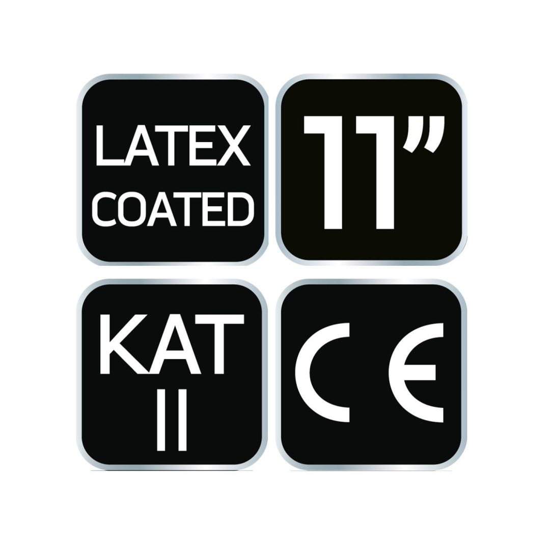 Darbo pirštinės, lateksu dengtos poliesterio pirštinės, 3131X, 11 dydis 6