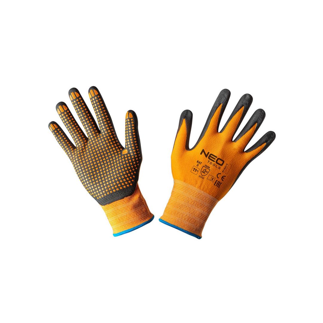 Darbo pirštinės, nailoninės, dengtos nitrilo taškeliais, 4131X, 11 dydis Darbo pirštinės, nailoninės, dengtos nitrilo taškeliais, 4131X, 11 dydis