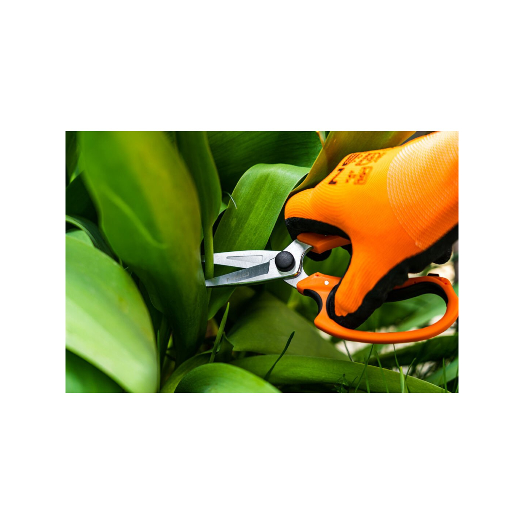 Darbo pirštinės, poliesteris su nitrilo danga (smėlio spalvos), 4131X, 9 dydis 1