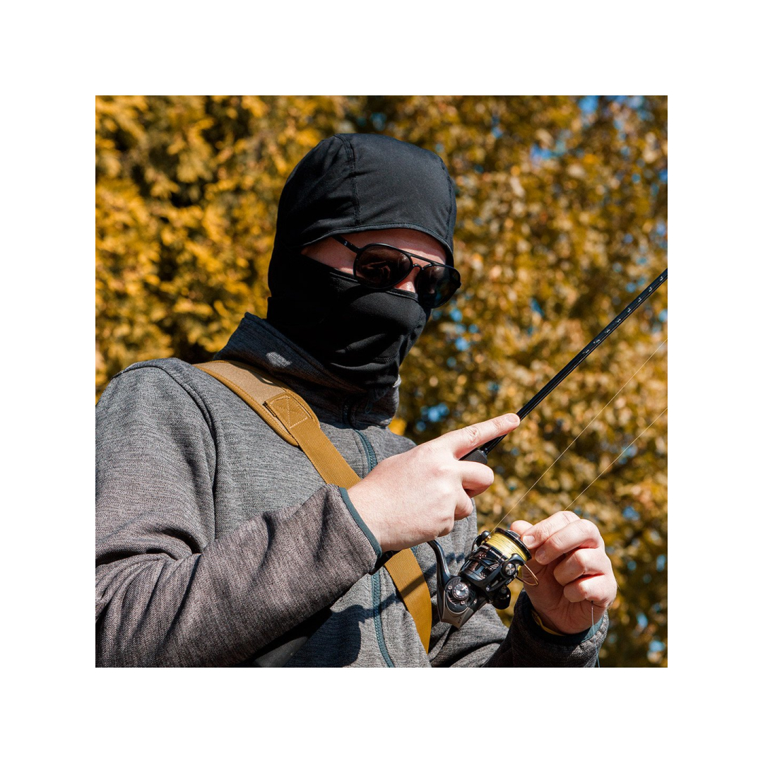 Daugiafunkcinė balaklava, juoda, vieno dydžio 4