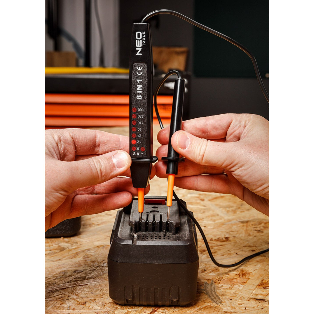 Daugiafunkcis įtampos testeris 8 in 1 AC/DC 6-380V 3 Daugiafunkcis įtampos testeris 8 in 1 AC/DC 6-380V 3