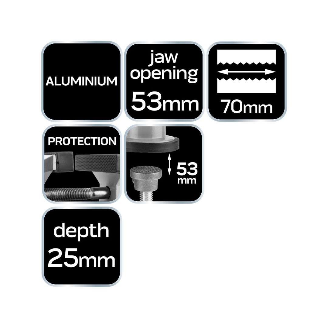 Daugiapozicinis spaustuvas 70 mm 8 Daugiapozicinis spaustuvas 70 mm 8