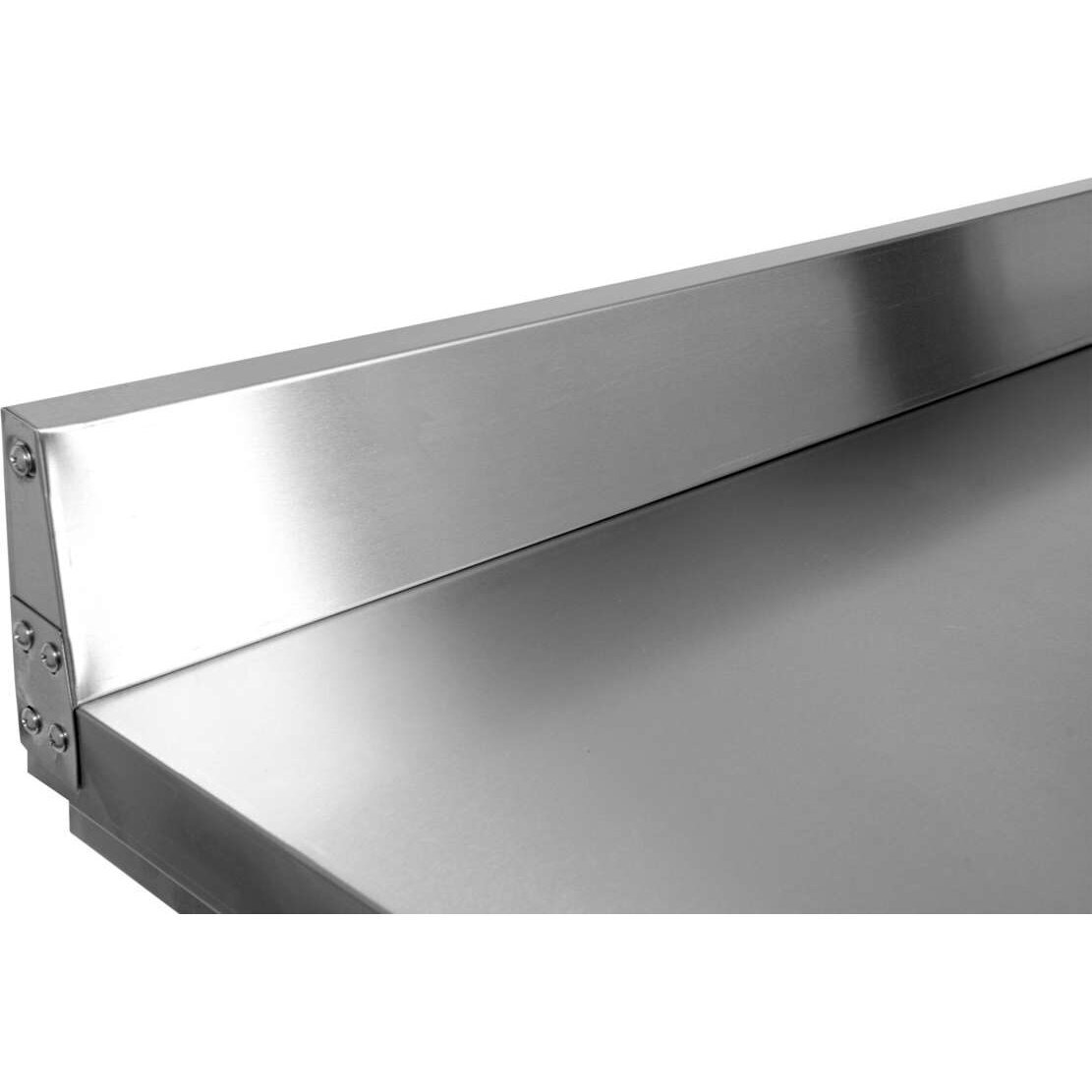 Darbo stals su lentyna | sulankstomas | nerūdijantis plienas | 1000x600xH850+100 mm bortelis (YG-09021) 1 Darbo stals su lentyna | sulankstomas | nerūdijantis plienas | 1000x600xH850+100 mm bortelis (YG-09021) 1