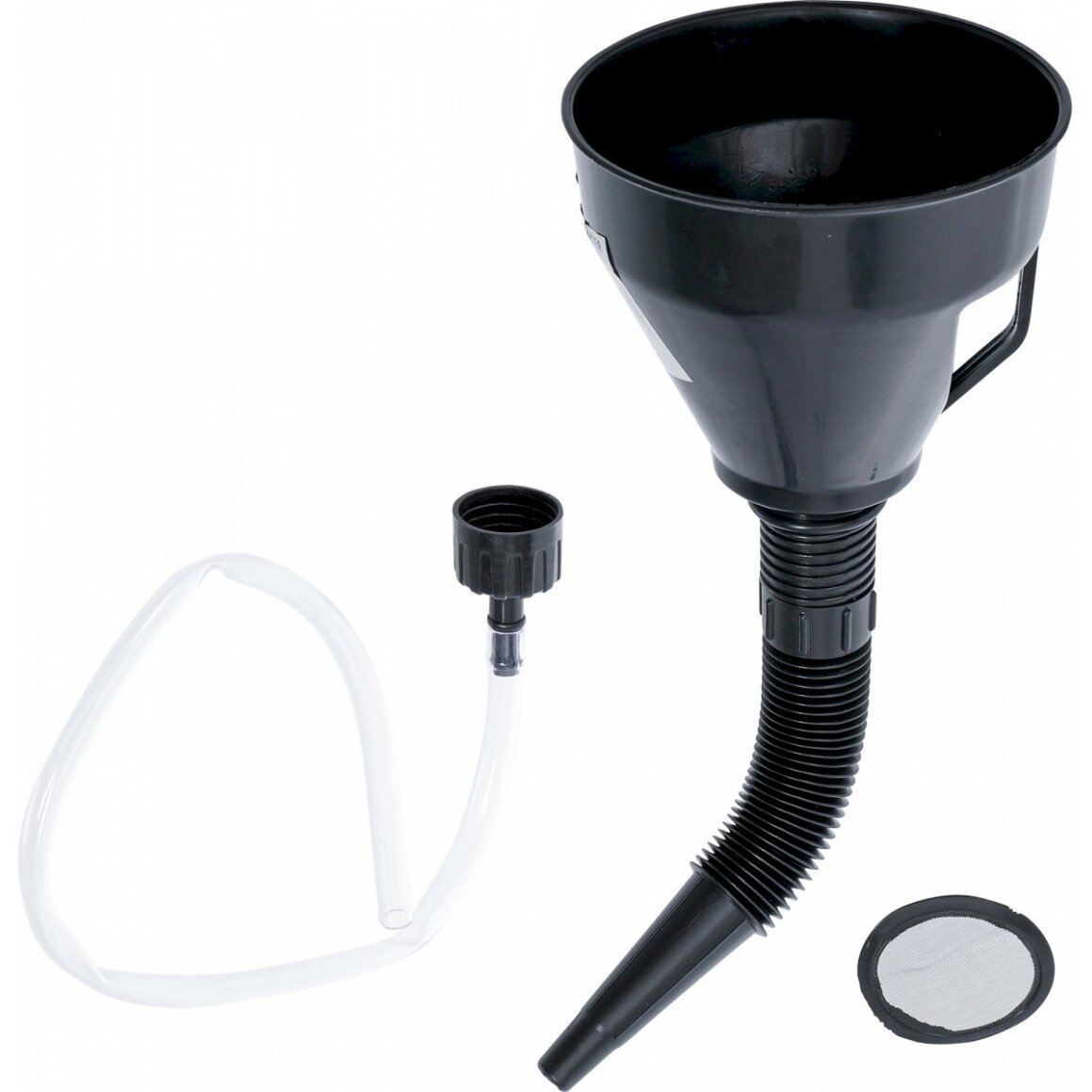 Daugiafunkcinis piltuvas | su lanksčiu vamzdeliu ir žarna | Ø 135 mm | 3 vnt. (6866) Daugiafunkcinis piltuvas | su lanksčiu vamzdeliu ir žarna | Ø 135 mm | 3 vnt. (6866)