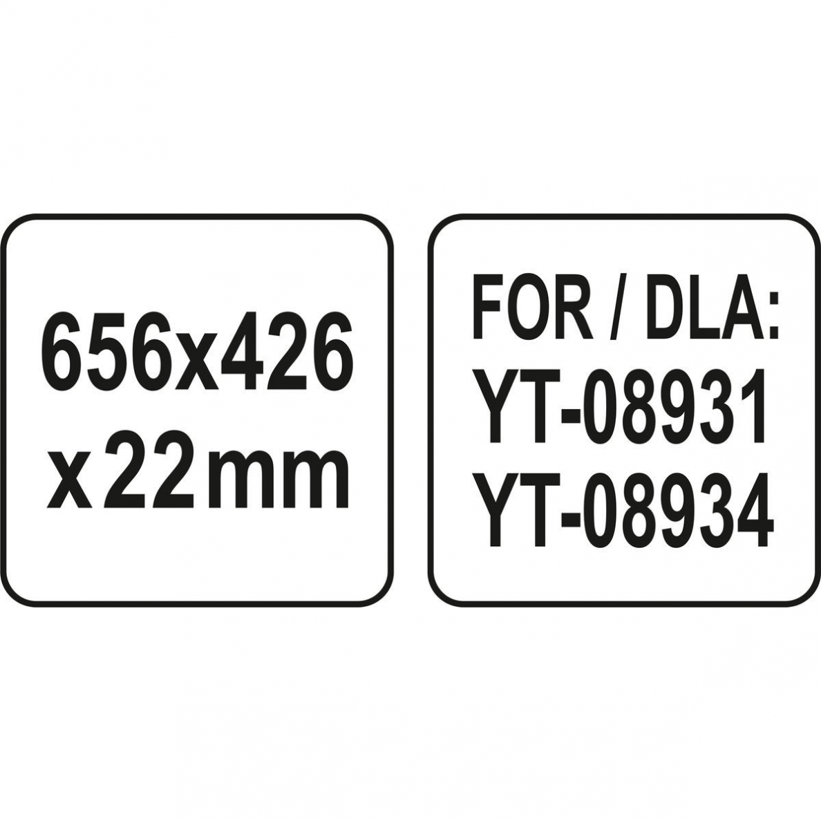 Lentyna aukštai dirbtuvių spintelei Yato 2 Lentyna aukštai dirbtuvių spintelei Yato 2