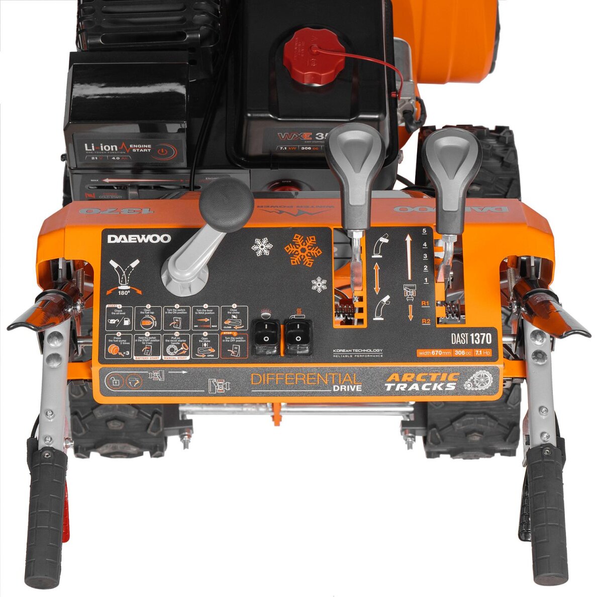 Benzininis sniego valytuvas Daewoo DAST 1370, 11000 W 8 Benzininis sniego valytuvas Daewoo DAST 1370, 11000 W 8