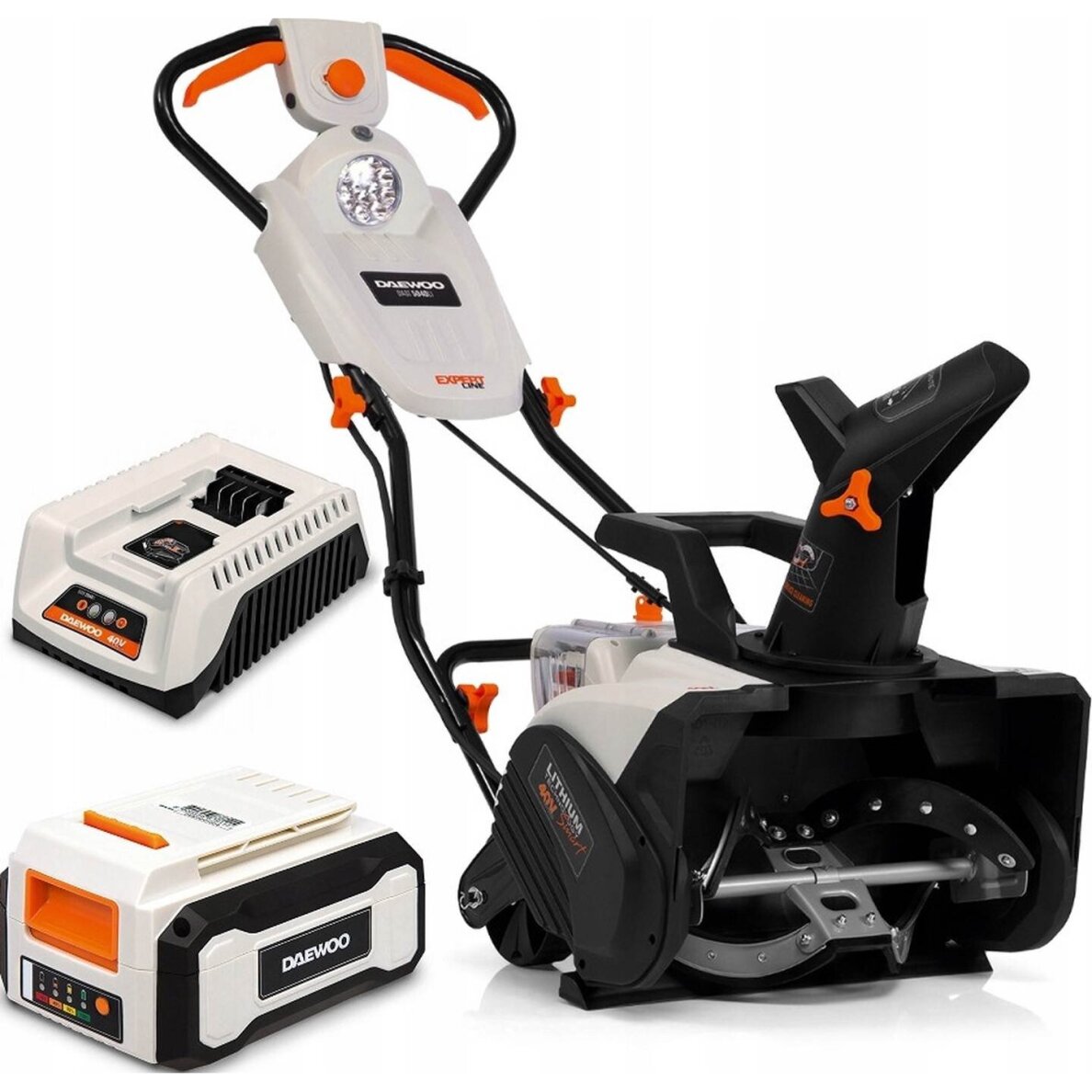 Akumuliatorinis sniego valytuvas Daewoo DAST 5040Li SET, 40V, 46cm Akumuliatorinis sniego valytuvas Daewoo DAST 5040Li SET, 40V, 46cm