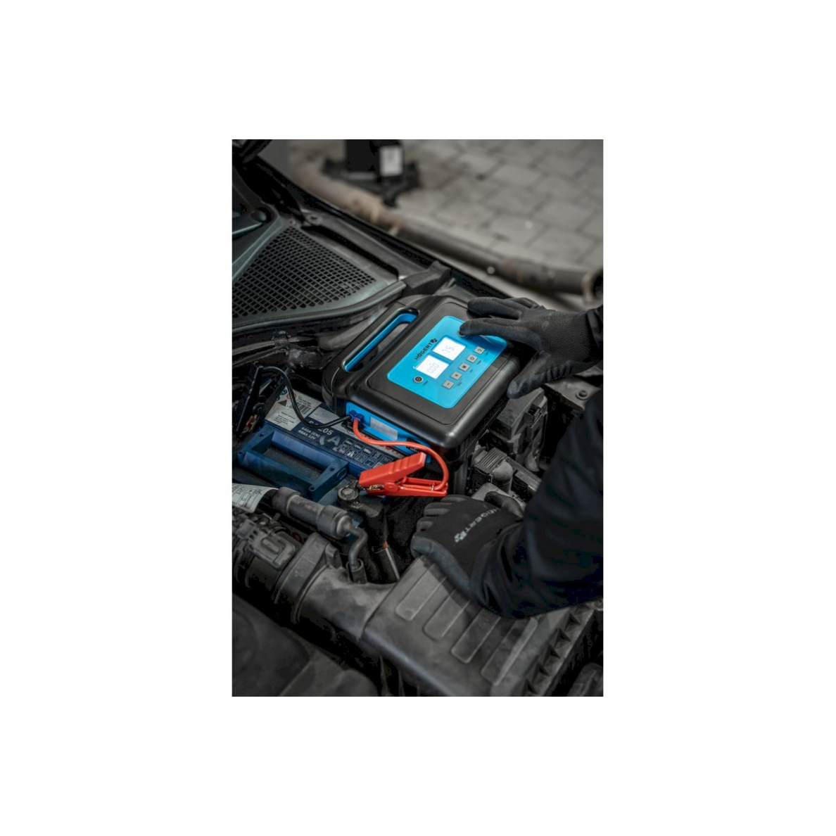 Daugiafunkcinis įkroviklis-paleidėjas 12V 400A (Li-Po 10000mAh) su integruotu kompresoriumi 4