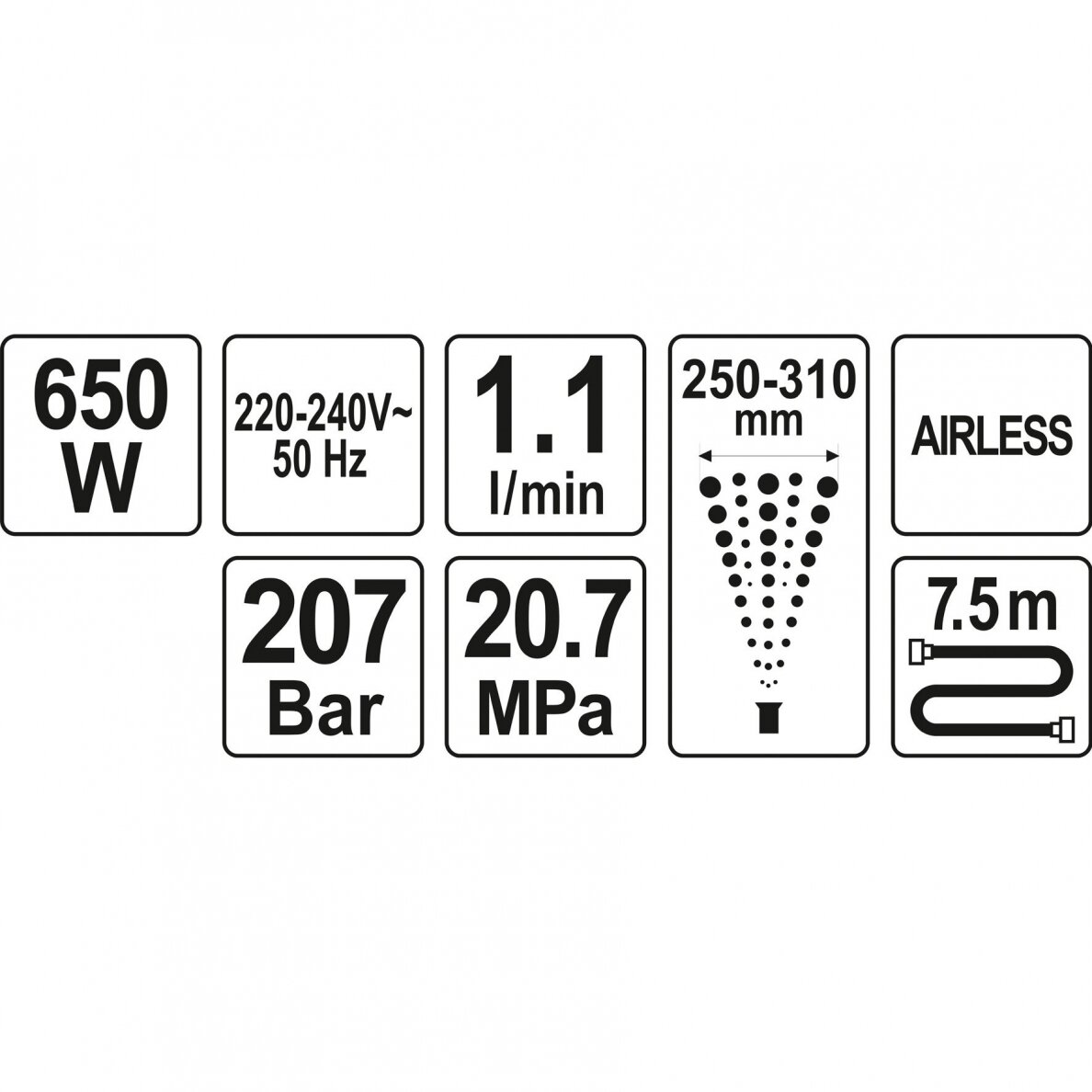 Dažymo agregatas Yato 650 W (YT-82560) 2 Dažymo agregatas Yato 650 W (YT-82560) 2