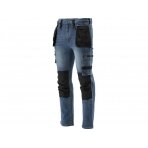 Darbinės kelnės | elastiniai džinsai | tamsiai mėlyni | M dydis (YT-79051)