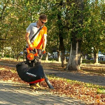 Akumuliatorinis lapų pūstuvas-siurblys DAEWOO DABL 9042Li SET, 2х21V 9
